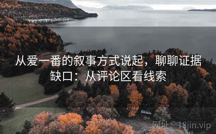 从爱一番的叙事方式说起，聊聊证据缺口：从评论区看线索
