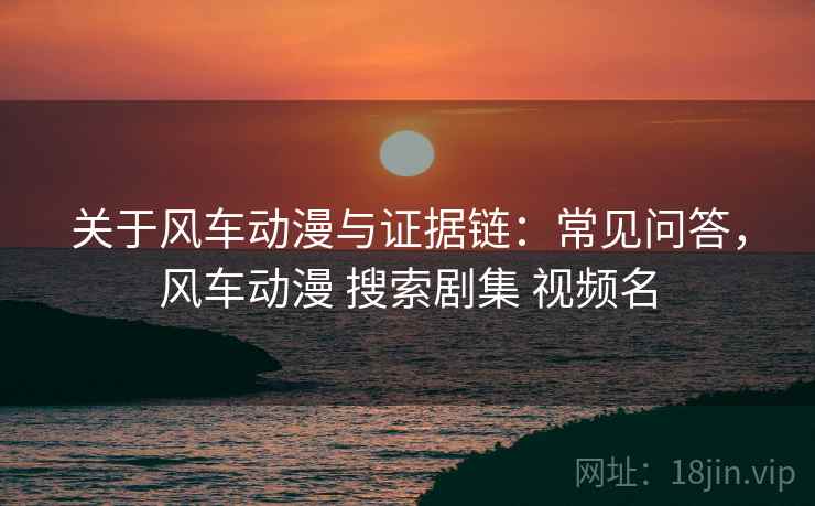 关于风车动漫与证据链：常见问答，风车动漫 搜索剧集 视频名